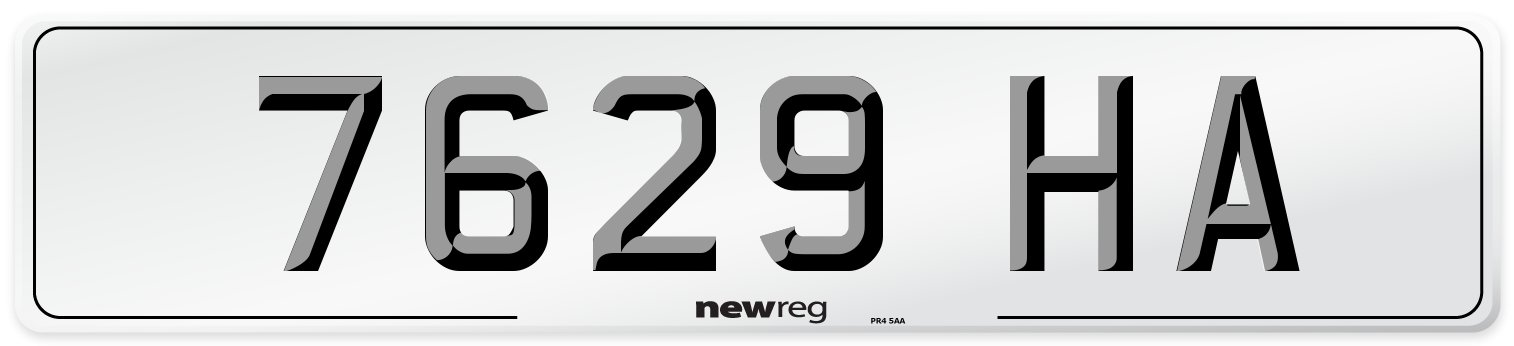 7629 HA Number Plate from New Reg